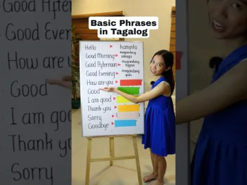 ENGLISH TO TAGALOG - Basic Greetings #tagalog #philippines #languagelearning | Pinay slow living PH