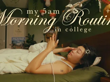 my 5am morning routine as a college student (realistic & productive) | Pinoy morning routine