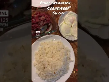 Pinoy breakfast Corned beef silog #cornedbeefsilog#silog#pinoybreakfast#friedrice#egg#cornedbeef% | Pinoy breakfast silog