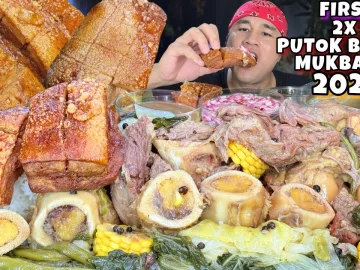 First 2X Putok Batok Mukbang 2026 Bulalo, Bone Marrow, Super Crispy Lechon Kawali Pinoy Mukbang | Pinoy street food 2026
