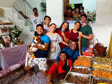FOREIGNER FIRST FILIPINO FAMILY HOUSE BLESSING EXPERIENCE - (I lead a prayer) | Filipina house blessing