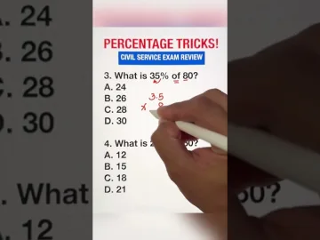Percentage Tricks for your Civil Service Exam! #civilserviceexam #cse | Pinoy environmental news
