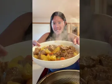 Caldereta For Lunch #filipina #food #filipinoamericancouple #caldereta | Filipina cooking vlog
