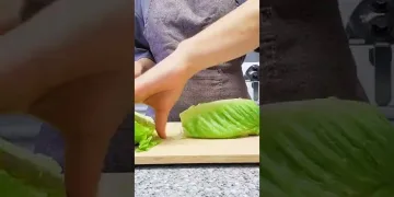 🍃QUICK AND EASY LETTUCE SALAD🌱Clever Food Hacks For Everyday Life | How to cut lettuce for salad | Pinay life hacks