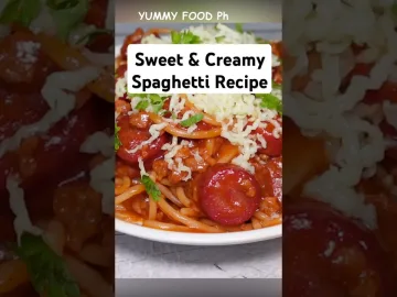 BEST FILIPINO SPAGHETTI Recipe! Sweet & Creamy – Perfect for Parties! 🍝 #spaghetti | Filipina spa at home