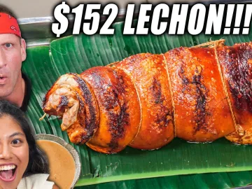 $1 VS $152 Filipino Lechon!! Manila’s Meat Masterpiece!! | Filipina food review