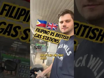 Filipino 🇵🇭 vs British 🇬🇧 gas stations ⛽️ #philippines #pinoy #culture #travel #uk | Filipina beauty business