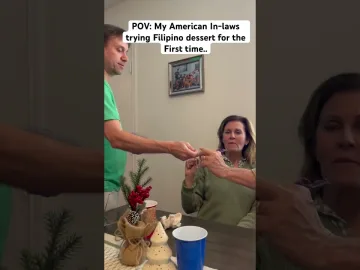 POV: MY American In-laws trying Filipino dessert🇵🇭#filipinofood  #youtubeshorts #dessert #pinoy | Pinoy family tradition