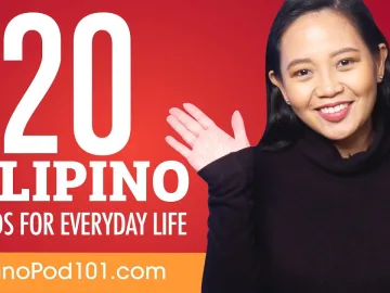 20 Filipino Words for Everyday Life - Basic Vocabulary #1 | Filipina language learning