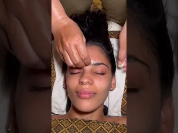 ASMR: Super Relaxing Hot Stone Massage! #shorts | Filipina spa at home