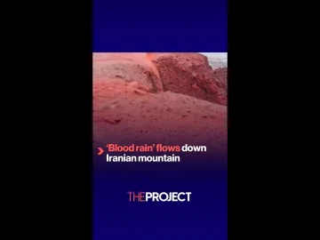 'Blood rain' flows down Iranian mountain | Pinoy climate strike