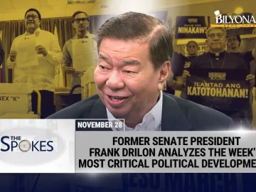 The Spokes: The State of Philippine Politics Right Now | Former Senate President Frank Drilon | Pinoy politics